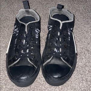 Black and Gray Sneakers